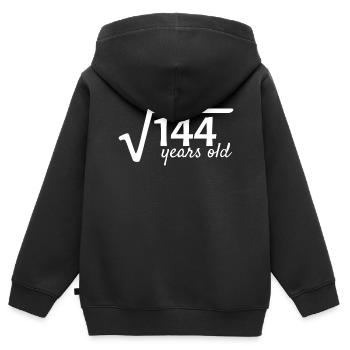 12 Geburtstag - 12 Jahre alt - Kinder Premium Organic Zip Hoodie - Schwarz - Hinten - AI Model Kid Male (0cm)