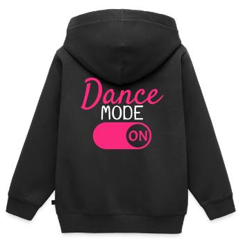 Rhythm Dancing Dance - Kids Premium Organic Zip-up Hoodie - black - Back - AI Model Kid Male (0cm)