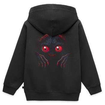 Creepy Goblin - Kids Premium Organic Zip-up Hoodie - black - Back - AI Model Kid Male (0cm)