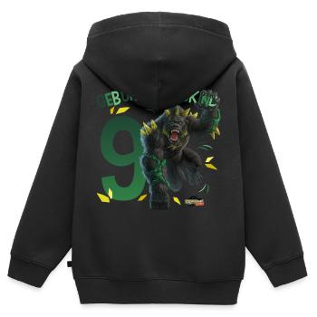 schleich® ELDRADOR® CREATURES 9 Neunter Geburtstag - Kinder Premium Organic Zip Hoodie - Schwarz - Hinten - AI Model Kid Male (0cm)