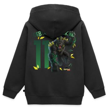 schleich® ELDRADOR® CREATURES Elfter Geburtstag - Kinder Premium Organic Zip Hoodie - Schwarz - Hinten - AI Model Kid Male (0cm)