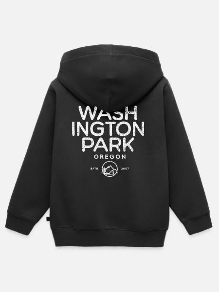 Washington Park, Oregon - Kinder Premium Organic Zip Hoodie - Schwarz