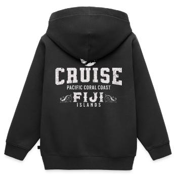 Kreuzfahrt auf den Fidschi-Inseln - Kinder Premium Organic Zip Hoodie - Schwarz - Hinten - AI Model Kid Male (0cm)