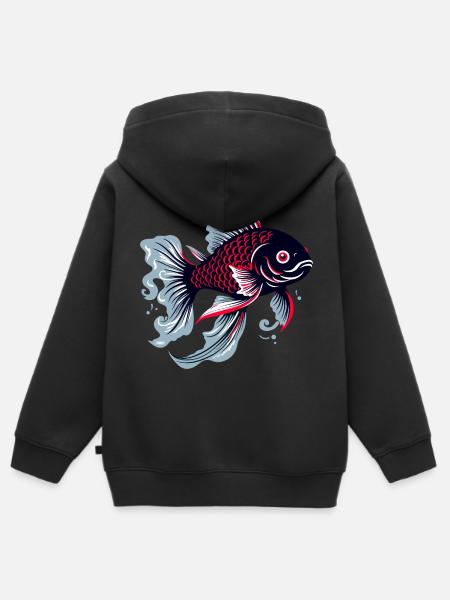 Koi Icon - Kinder Premium Organic Zip Hoodie -