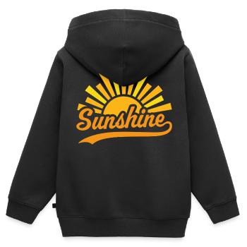 Soleil Soleil - Sweat Premium à capuche zippé enfant bio - noir - Dos - AI Model Kid Male (0cm)