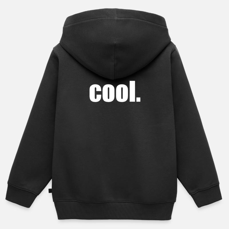 Cool Proverbes Conception - Sweat Premium à capuche zippé enfant bio - noir