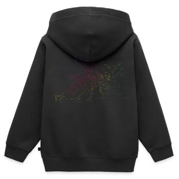Berlin Karte U-Bahn Stationen - Kinder Premium Organic Zip Hoodie - Schwarz - Hinten - AI Model Kid Male (0cm)