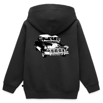 Buick 1950 - Kids Premium Organic Zip-up Hoodie - black - Back - AI Model Kid Male (0cm)