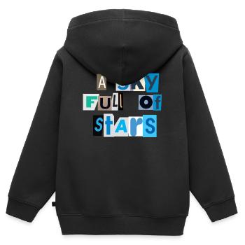 A Sky Full Of Stars - Sweat Premium à capuche zippé enfant bio - noir - Dos - AI Model Kid Male (0cm)