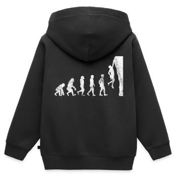 grimper grimpeur cadeau bouldering bouldering - Sweat Premium à capuche zippé enfant bio - noir - Dos - AI Model Kid Male (0cm)