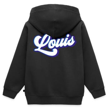 Louis Colors changeable - Kids Premium Organic Zip-up Hoodie - black - Back - AI Model Kid Male (0cm)