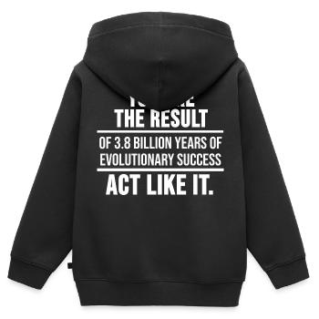 Biologe TShirt Biologie Student Biochemie Geschenk - Kinder Premium Organic Zip Hoodie - Schwarz - Hinten - AI Model Kid Male (0cm)