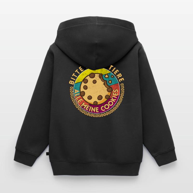 Retro Informatiker Coding Admin Sprüche Kinder Premium Organic Zip Hoodie