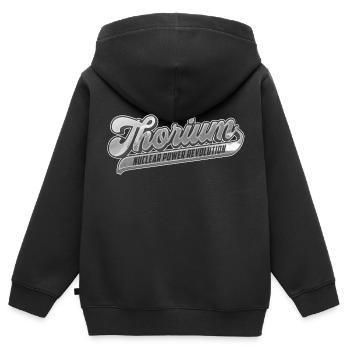 Thorium Revolution | Die Zukunft der Atomkraft - Kinder Premium Organic Zip Hoodie - Schwarz - Hinten - AI Model Kid Male (0cm)