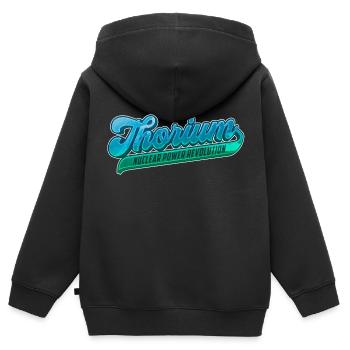 Thorium Revolution | Die Zukunft der Atomkraft - Kinder Premium Organic Zip Hoodie - Schwarz - Hinten - AI Model Kid Male (0cm)