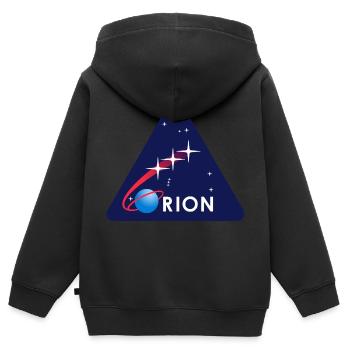 Orion SLS Exploration Mission 2 NASA - Kinder Premium Organic Zip Hoodie - Schwarz - Hinten - AI Model Kid Male (0cm)