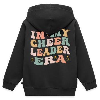 In My Cheer Leader Era - Kids Premium Organic Zip-up Hoodie - black - Back - AI Model Kid Male (0cm)