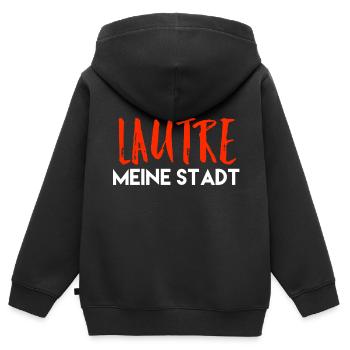 Kaiserslautern meine Stadt - Kinder Premium Organic Zip Hoodie - Schwarz - Hinten - AI Model Kid Male (0cm)