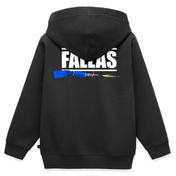 Fallas Valencia Fireworks Pyro - Sweat Premium à capuche zippé enfant bio - noir - Dos - AI Model Kid Male (0cm)