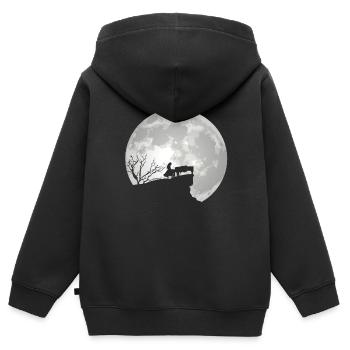 Klavier Keyboard Pianisten Klavierflügel Pianist - Kinder Premium Organic Zip Hoodie - Schwarz - Hinten - AI Model Kid Male (0cm)