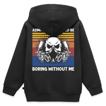 Car painter offer for coachbuilders - Kids Premium Organic Zip-up Hoodie - black - Back - AI Model Kid Male (0cm)