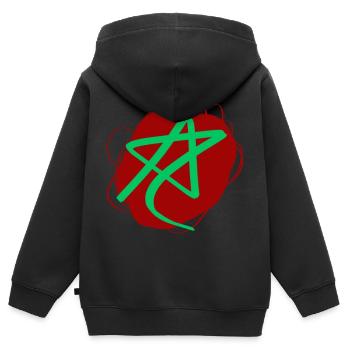 Marokko - Kinder Premium Organic Zip Hoodie - Schwarz - Hinten - AI Model Kid Male (0cm)