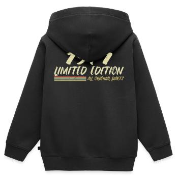 1971 Geburtstagsgeschenkidee 1971 - Kinder Premium Organic Zip Hoodie - Schwarz - Hinten - AI Model Kid Male (0cm)