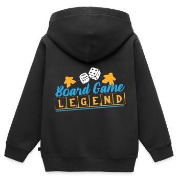 Brettspiel Nerd Geschenke Board Games - Kinder Premium Organic Zip Hoodie - Schwarz - Hinten - AI Model Kid Male (0cm)