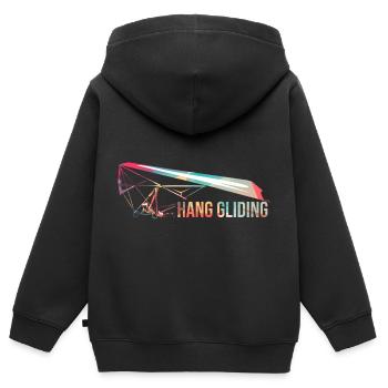 Drachenfliegen - Kinder Premium Organic Zip Hoodie - Schwarz - Hinten - AI Model Kid Male (0cm)