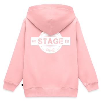 extroverted center - Kids Premium Organic Zip-up Hoodie - rose - Back - AI Model Kid Female (0cm)