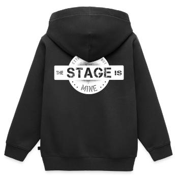 Centre extraverti - Sweat Premium à capuche zippé enfant bio - noir - Dos - AI Model Kid Male (0cm)