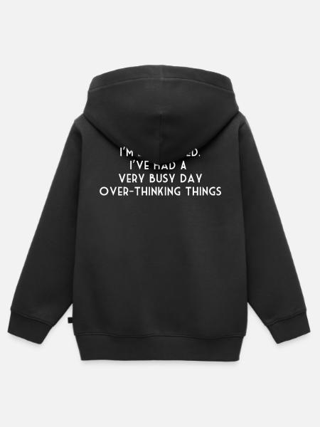 ADHD - Kids Premium Organic Zip-up Hoodie - black