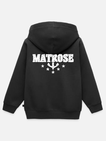 MATROSE - Kinder Premium Organic Zip Hoodie - Schwarz