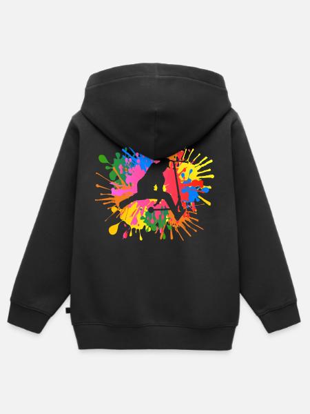 Stunt scooter - Kids Premium Organic Zip-up Hoodie - black