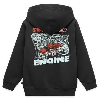 Start the engine, engine, engine - Kids Premium Organic Zip-up Hoodie - black - Back - AI Model Kid Male (0cm)