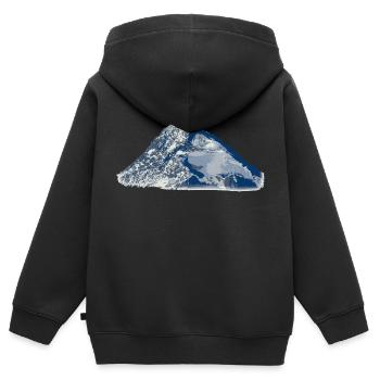 Grossglockner - Kids Premium Organic Zip-up Hoodie - black - Back - AI Model Kid Male (0cm)