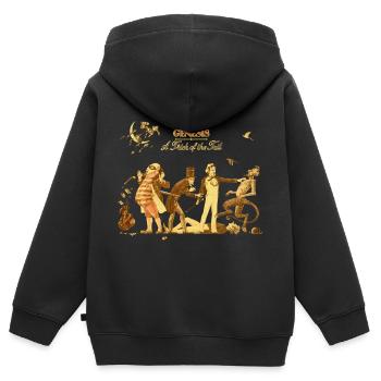 Genesis A Trick Of The Trail Album - Kinder Premium Organic Zip Hoodie - Schwarz - Hinten - AI Model Kid Male (0cm)