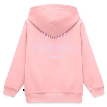 Krankenpflegeschülerin - Kinder Premium Organic Zip Hoodie - Rosa - Hinten - AI Model Kid Female (0cm)