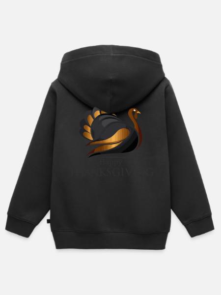 Erntedank Truthahn - Kinder Premium Organic Zip Hoodie -