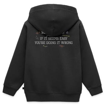 Math rules complex simple - Kids Premium Organic Zip-up Hoodie - black - Back - AI Model Kid Male (0cm)
