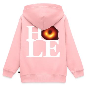 Black hole - Kids Premium Organic Zip-up Hoodie - rose - Back - AI Model Kid Female (0cm)