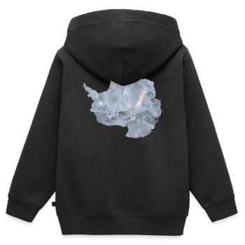 Antarktis - Kinder Premium Organic Zip Hoodie - Schwarz - Hinten - AI Model Kid Male (0cm)