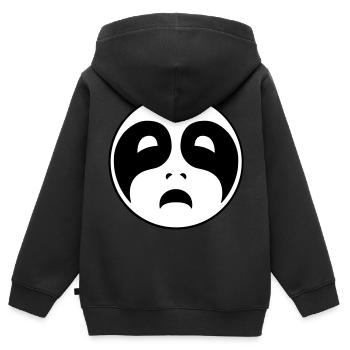 Trauriger Black Metal - Kinder Premium Organic Zip Hoodie - Schwarz - Hinten - AI Model Kid Male (0cm)