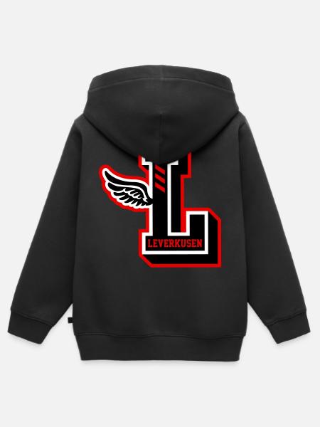 LEVERKUSEN 2026 - Kinder Premium Organic Zip Hoodie - Schwarz