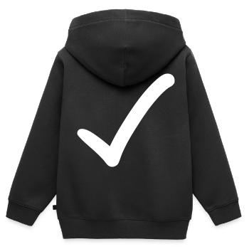 Haken Emoji Skizze Zeichnung - Kinder Premium Organic Zip Hoodie - Schwarz - Hinten - AI Model Kid Male (0cm)
