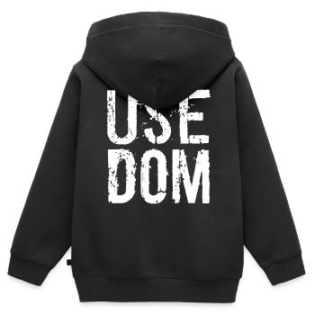 Insel Usedom, Ostsee, Mecklenburg Vorpommern - Kinder Premium Organic Zip Hoodie - Schwarz - Hinten - AI Model Kid Male (0cm)