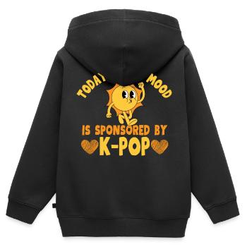 Good Mood K-Pop Lover Concert - Kinder Premium Organic Zip Hoodie - Schwarz - Hinten - AI Model Kid Male (0cm)
