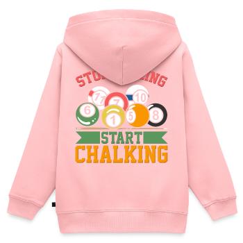 Billiard Joke - Kids Premium Organic Zip-up Hoodie - rose - Back - AI Model Kid Female (0cm)