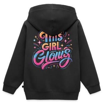années quatre-vingt-dix - Sweat Premium à capuche zippé enfant bio - noir - Dos - AI Model Kid Male (0cm)