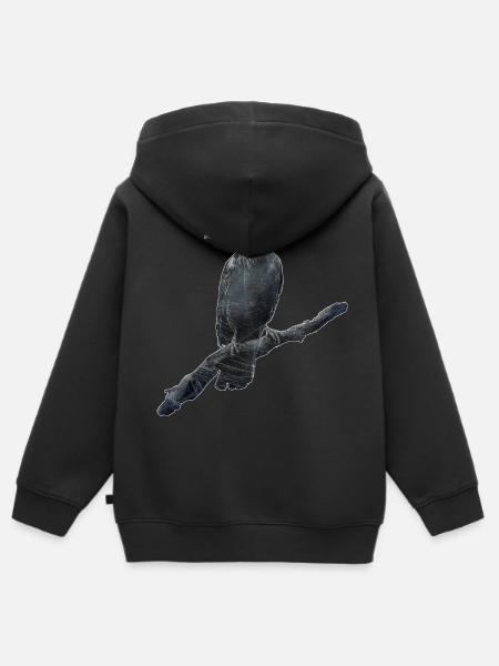 Rabe - Kinder Premium Organic Zip Hoodie - Schwarz